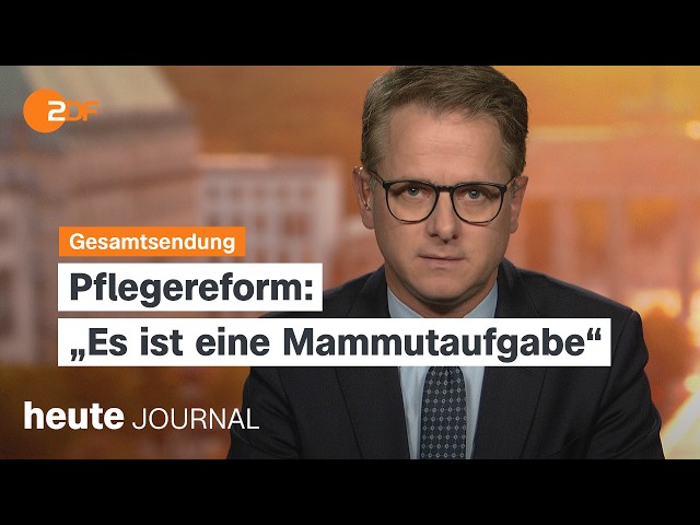 heute journal from 09/30/26: Linnemann on nursing reform, Flydubai emergency landing, Kerkeling o...