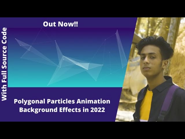 Polygonal Particles Background in 2022 by jishaansinghal