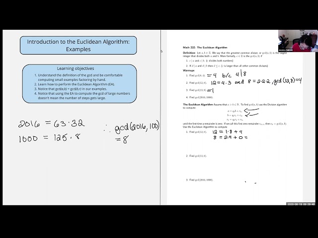 The Euclidean algorithm  examples