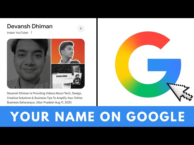 Get your name on Google🔥