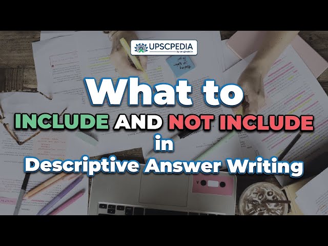 How to Write a Good Descriptive Answer | UPSC Commerce Optional Answer Writing Tips