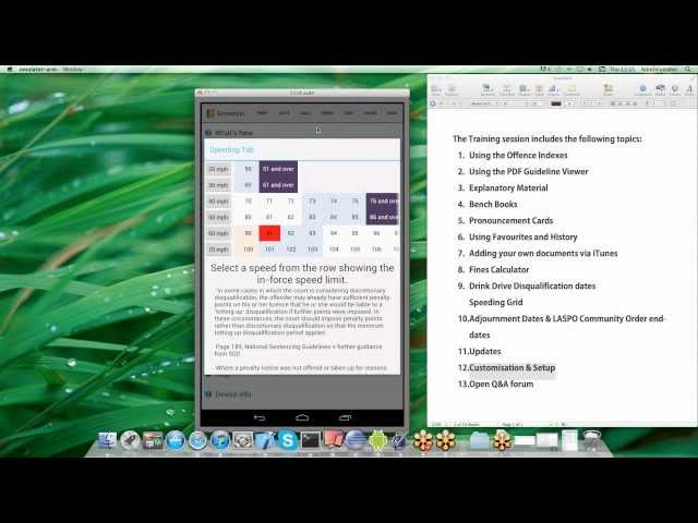 Sentencing Guidelines for Android Training Course