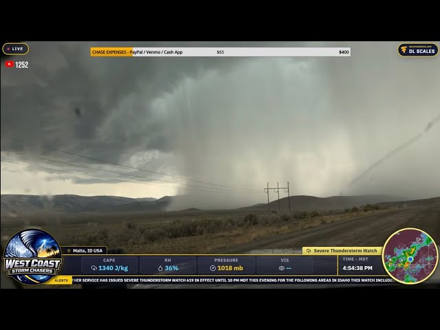 Severe Storms on the ID/UT Border (8/23/26) - Live Chase Archive