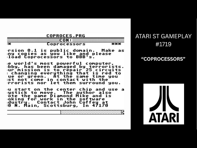 Coprocessors (Atari ST / Gameplay #1719)