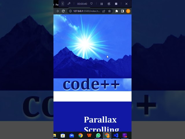 Parallax Scrolling Website | HTML , CSS & JavaScript #website #parallaxeffect #webdesign #parallax