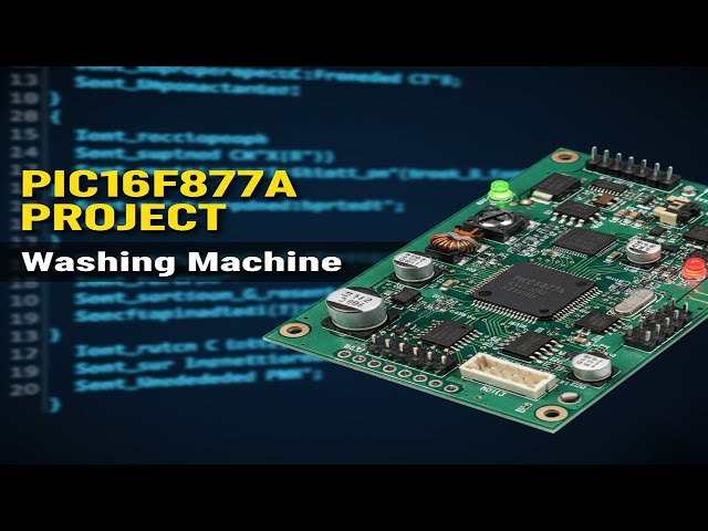 📌 Washing Machine Project Using PIC16F877A | Embedded C + PICSimLab Simulation