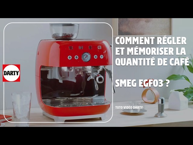 Program the perfect dose for your espressos on the SMEG EGF03