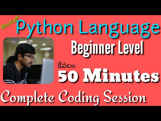 Python in Telugu | Complete Python in 50 minutes | A to Z in Python for beginners | Vamsi Bhavani