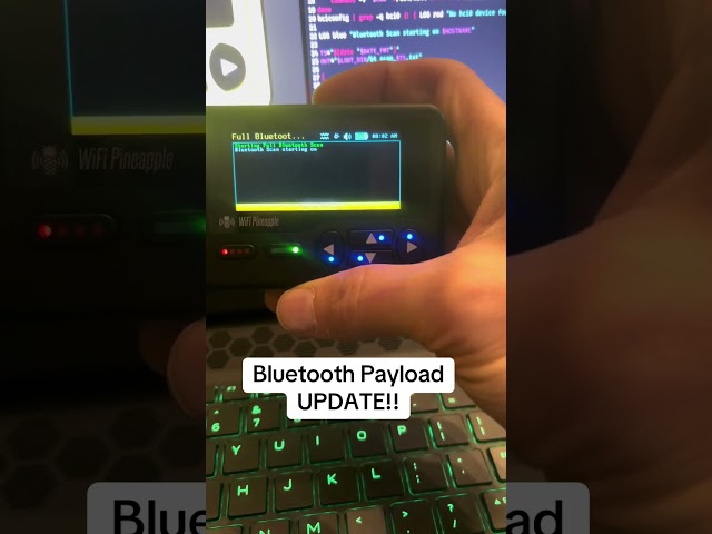 Hak5 Wifi Pineapple Pager - Bluetooth Payload UPDATE! - Hackazillarex