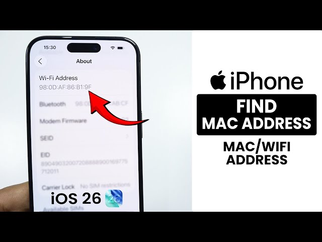 [iOS 26] How to Find iPhone MAC Address - MAC Address Info