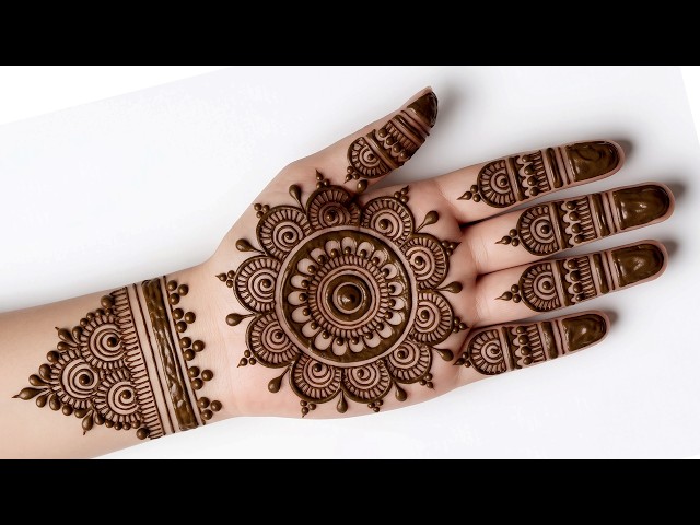 Stylish easy mehndi design front hand | simple mehndi design | new mehndi design | mehndi ka design
