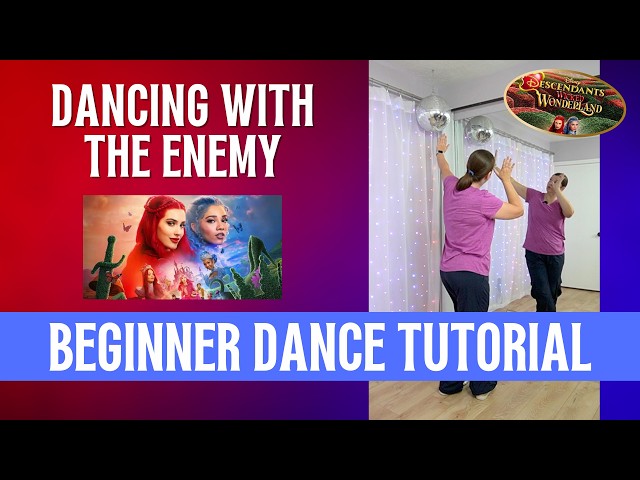 "Dancing with the Enemy" - Descendants 5 🍎 (BEGINNER DANCE TUTORIAL) 🍎 Step-by-Step & Back-view!