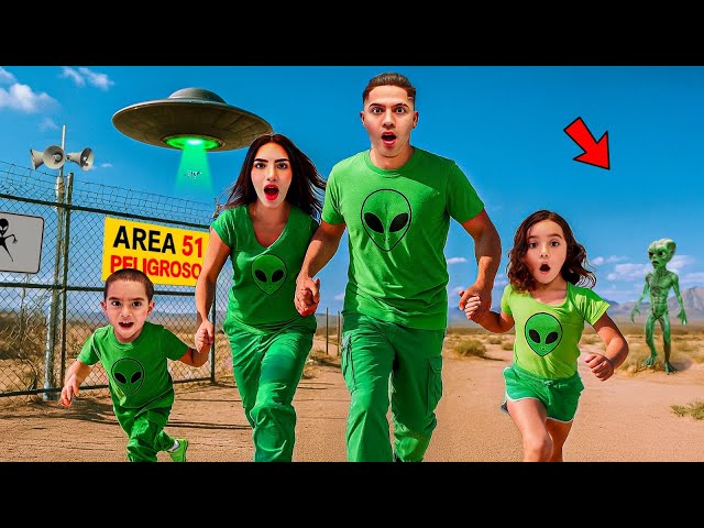 TRAVELING GREEN ONLY TO AREA 51 👽 FOR A WEEK