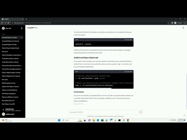 uninstall python 3 9 mac brew