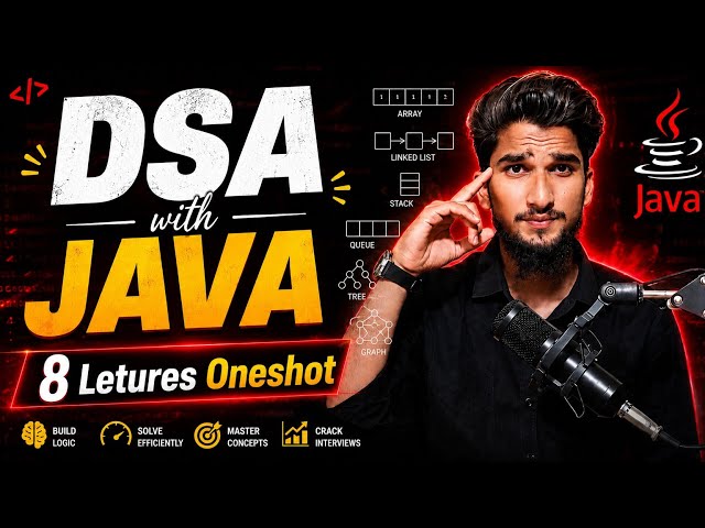💥DSA in Java 8 Lectures | ONESHOT 