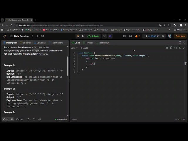 Daily LeetCode Challenge | Problem Solving with Java | 744. Find Smallest Letter Greater Than Target