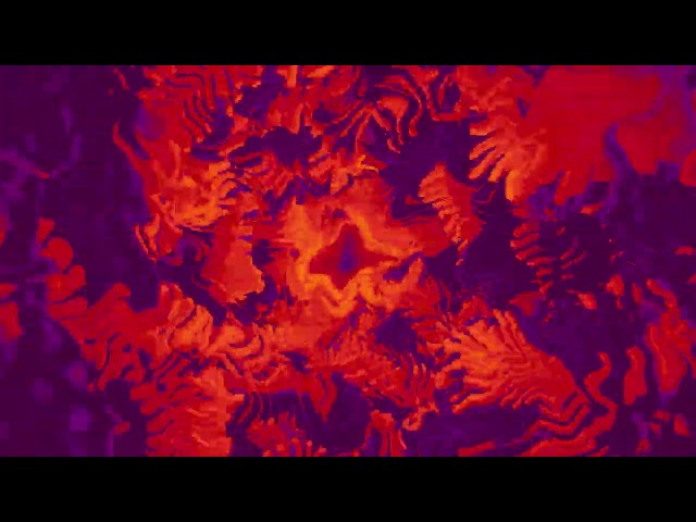 Tentacle Tunnel VJ Loop Trippy Purple Orange Party Background 4K UHD Visual