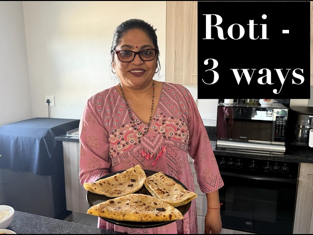 HOMEMADE ROTI 3 WAYS | DHAL ROTI, ROUND PARATHA & SQUARE PARATHA ✨🫓