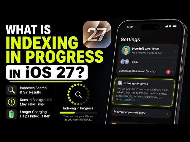 What is Indexing in Progress in iOS 27 on iPhone? is this normal or what?