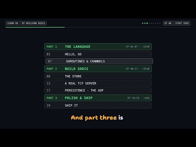 Learn Go by Building Redis #00 — Start here: what we're building and how to follow along
