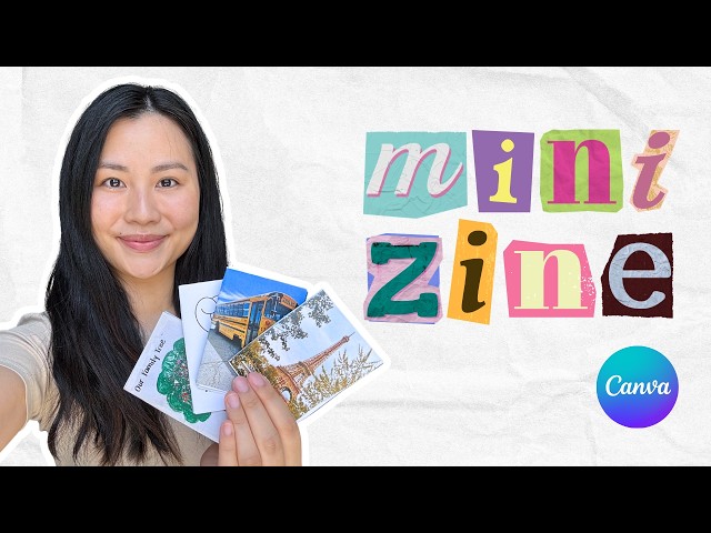 How To Make a Mini Zine - Canva Template!