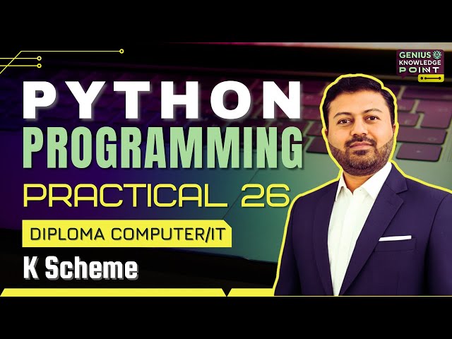 Read & Write CSV using DataFrame in Python | Python Practical No. 26 | Diploma K Scheme Semester 4