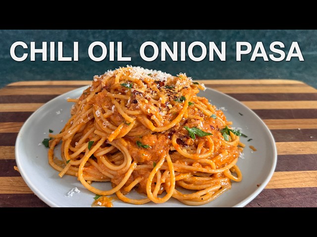 Chili Oil Onion Pasta - You Suck at Cooking (episode 181)