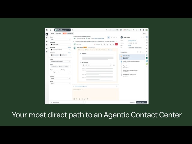 Meet Zendesk Contact Center: The direct path to an agentic contact center