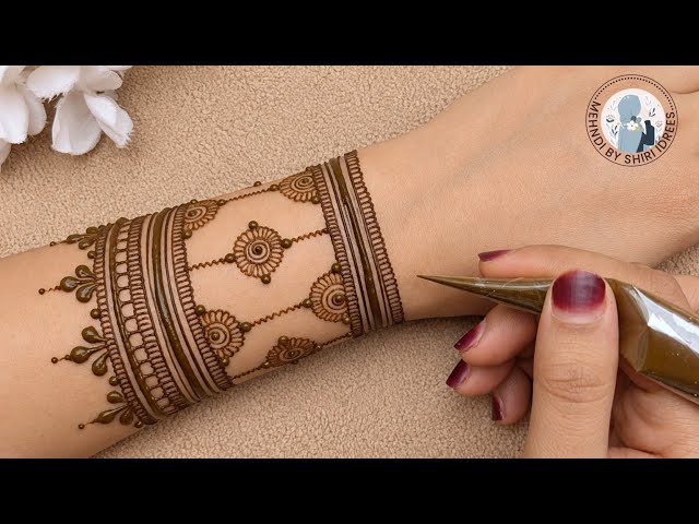 Beautiful & Stylish Back Hand Mehndi Design | Step-by-Step Mehndi Tutorial | mehndibyshiri #mehndi