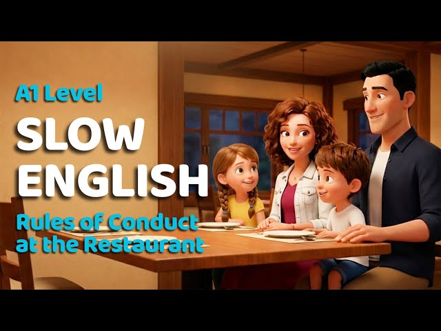 Rules of Conduct at the Restaurant | English Listening Practice for Beginners (A1 Level)
