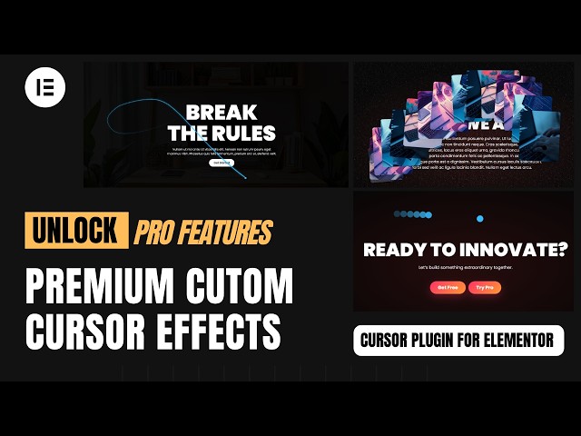 Unlock Premium Custom Cursor Effects for Elementor