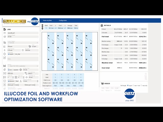Gietz x Illucode Foil & Workflow Optimization Software