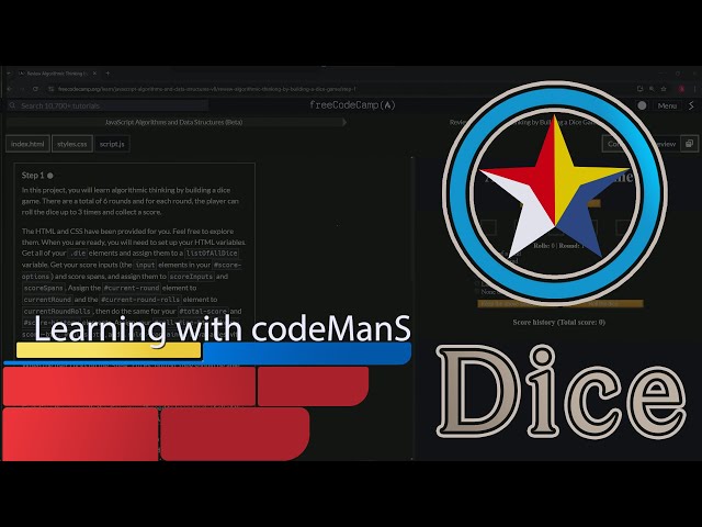 Review Intermediate Algorithmic Thinking by Building a Dice Game Step 1 - 14 | freeCodeCamp