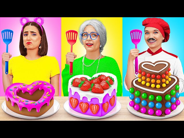 Me vs Grandma Cooking Challenge | Tasty Kitchen Hacks by Teeheehee!