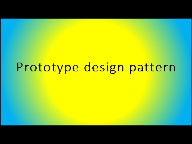 Prototype design pattern