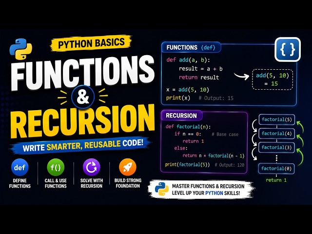 Python Functions and Recursion Explained