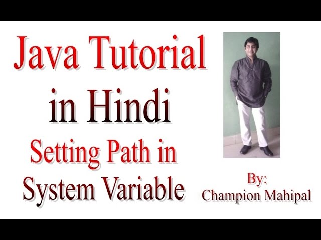Java Tutorial Learn in Hindi 5 Setting path in System Variable of Java bin
