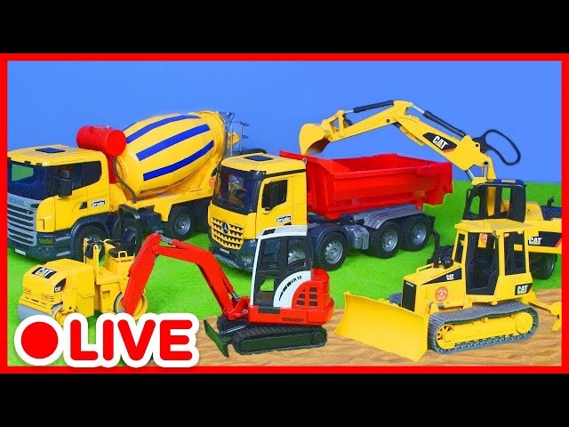 Jouons avec les Véhicules de Construction pour Enfants 🚧 Jouets Camion, Voiture & Tracteur | Kidibli