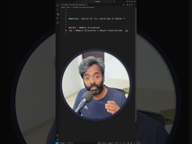 malloc Or new Which one is faster in C++