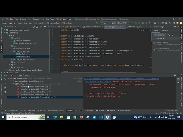 cannot find symbol return BuildConfig.DEBUG  symbol variable BuildConfig IS_NEW_ARCHITECTURE_ENABLED