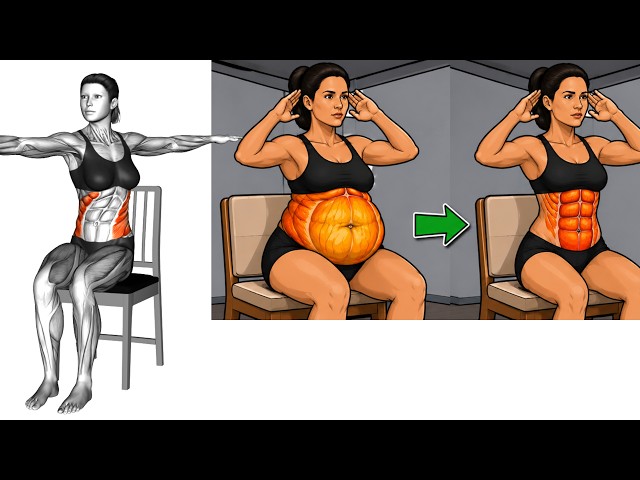 10-Day Chair Workout to Lose Belly Fat Fast