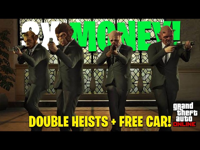 GTA WEEKLY UPDATE! 2X MONEY HEISTS, FREE CAR, DISCOUNTS & MORE!