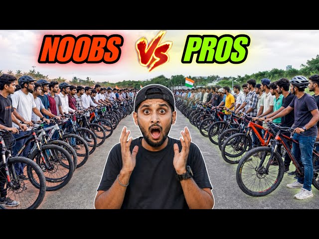 NOOBS VS PROS: 100+ RIDERS Ka STUNT BATTLE!