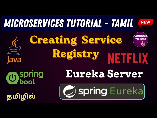 #3 Microservices - Eureka server | creating eureka server in Tamil | springboot | conquer victory