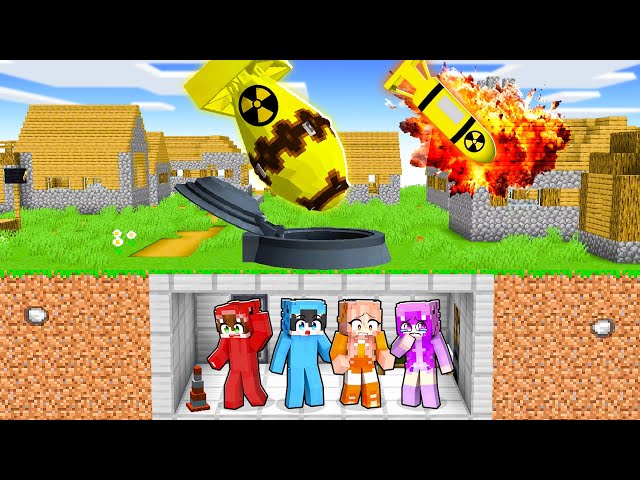 BOMBA NUCLEAR vs BASE SECRETA Más Segura de Minecraft!