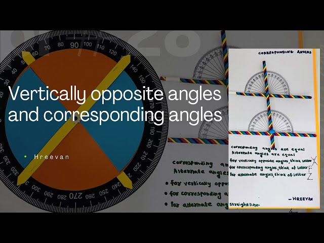 Vertically opposite angles, Corresponding angles and alternate angles | #workingmodel 