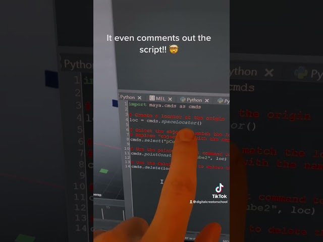 OpenAI chatgpt creates a Python script for Autodesk Maya