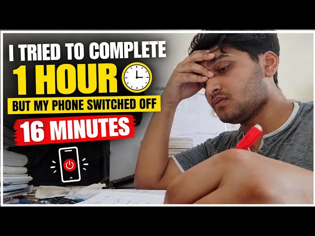 I AM SICK, BUT I STILL TRIED TO STUDY | 16 Minute Study With Me |