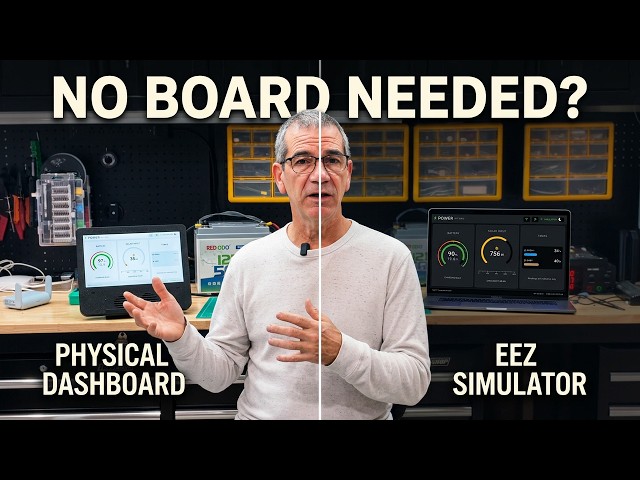 I Tested My ESP32-P4 Dashboard Without the Board (EEZ Studio Simulator)