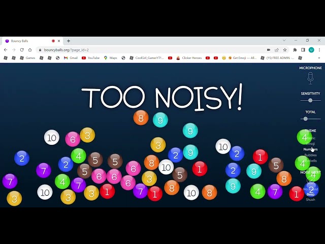 Bouncy Balls Sounds, no sound